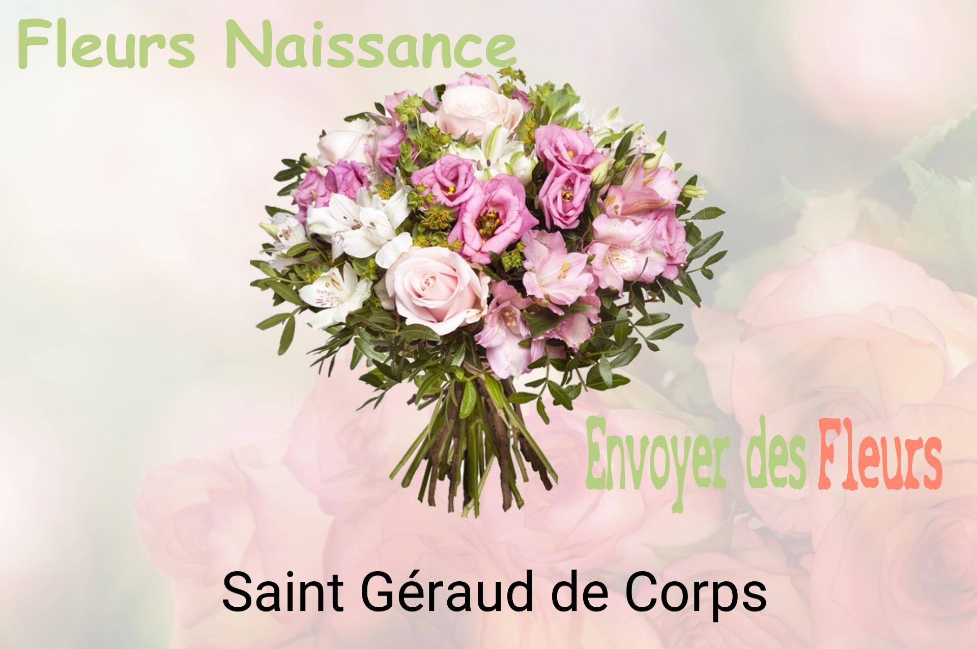 Bouquet de fleurs de naissance livré à Saint-Géraud-de-Corps